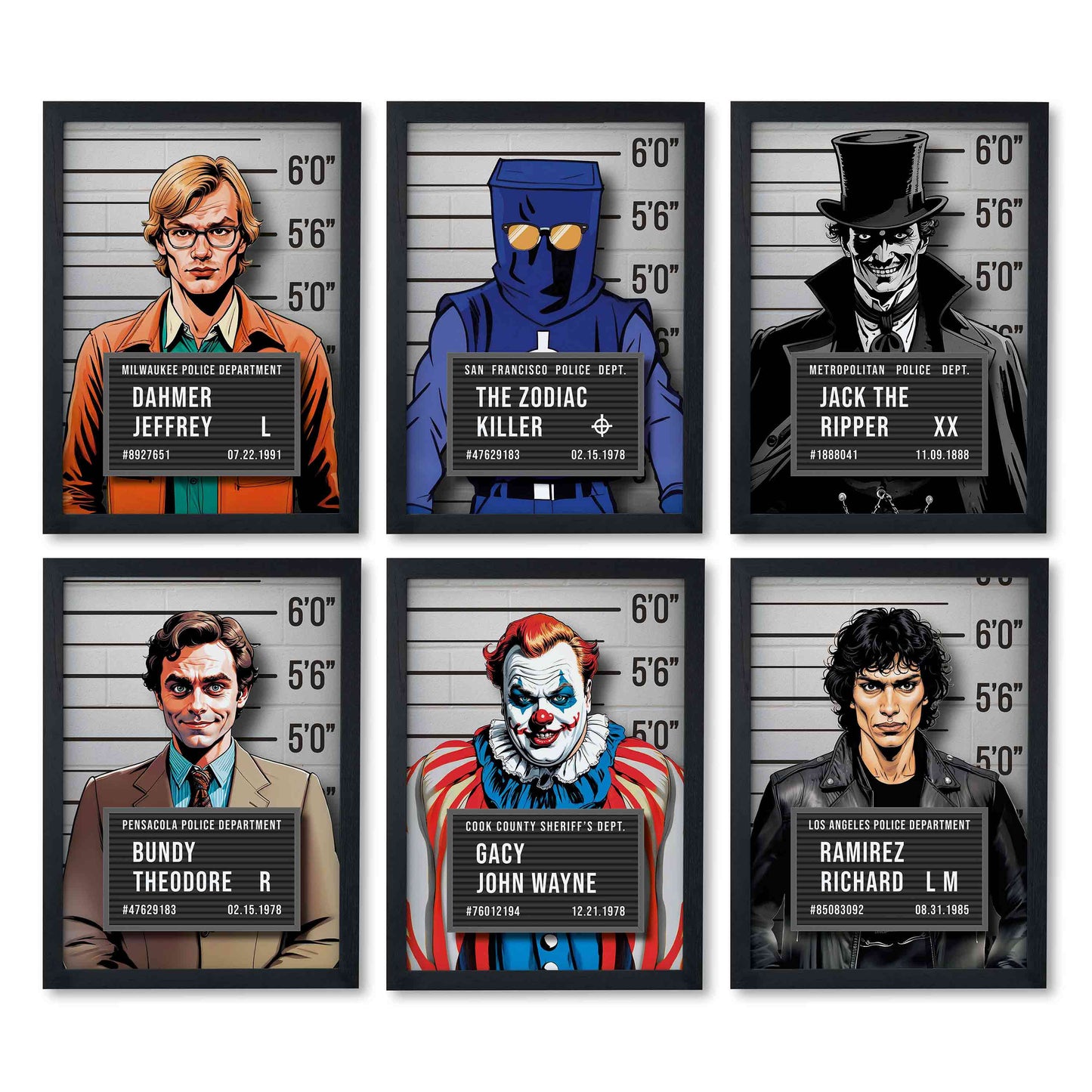Serial Killer Mugshot Posters