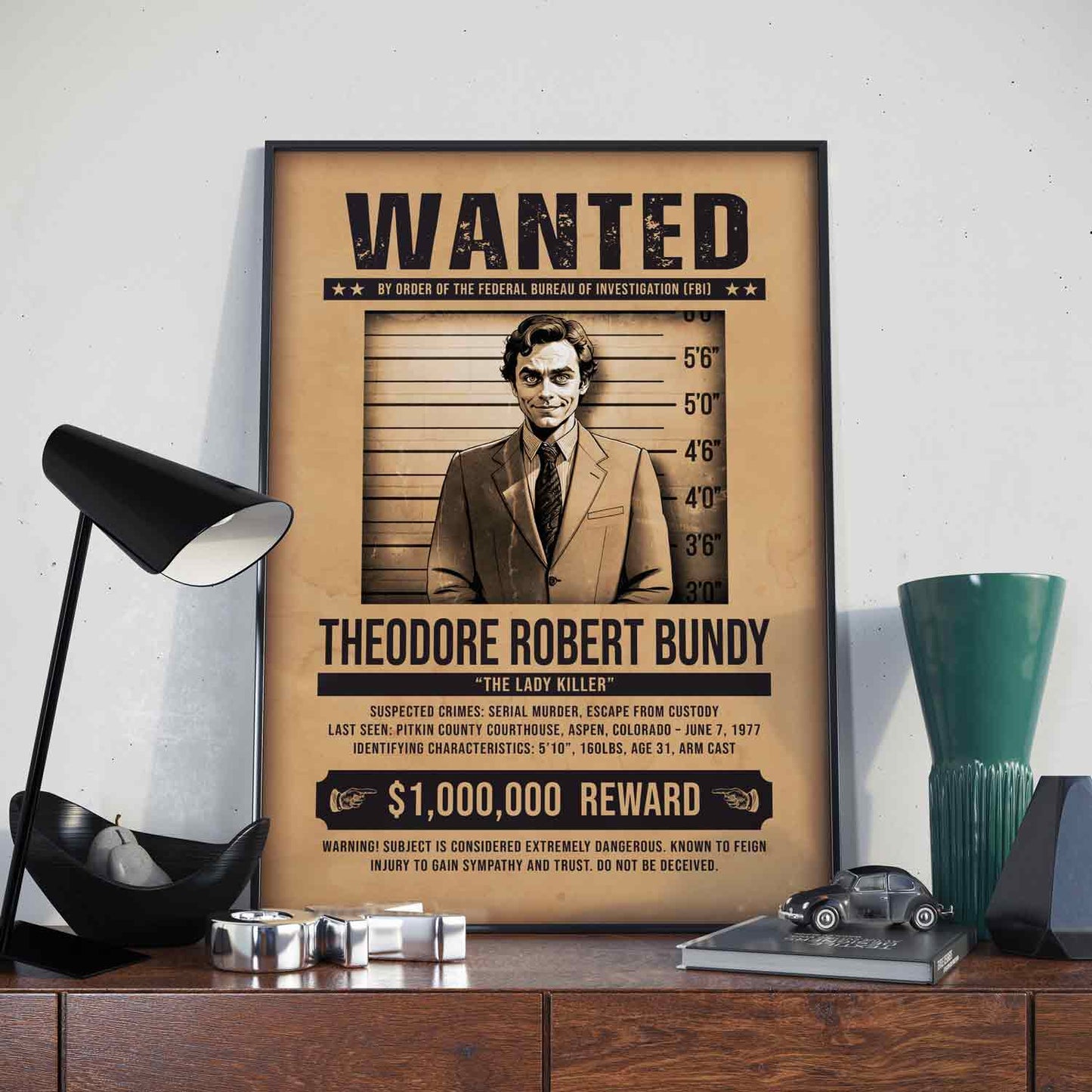 Ted Bundy Wanted Poster