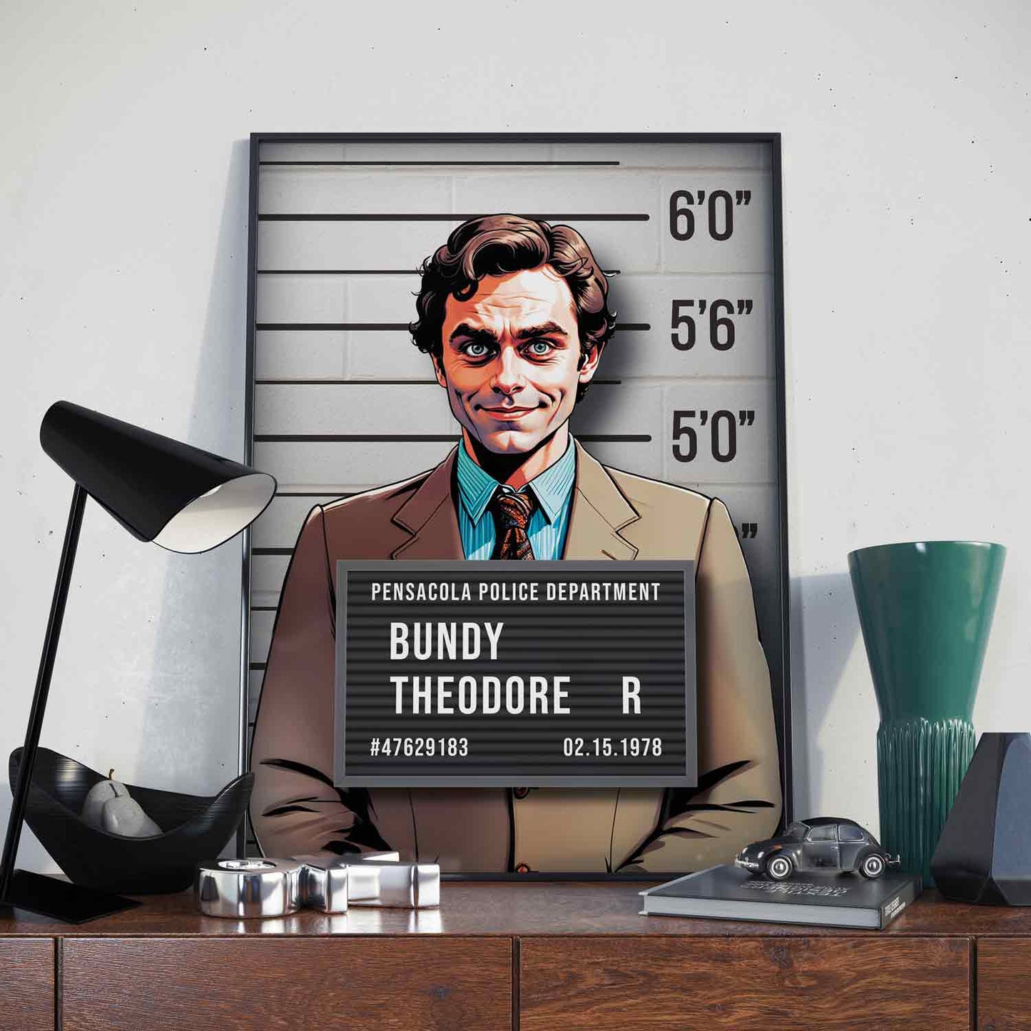Ted Bundy Mugshot Poster