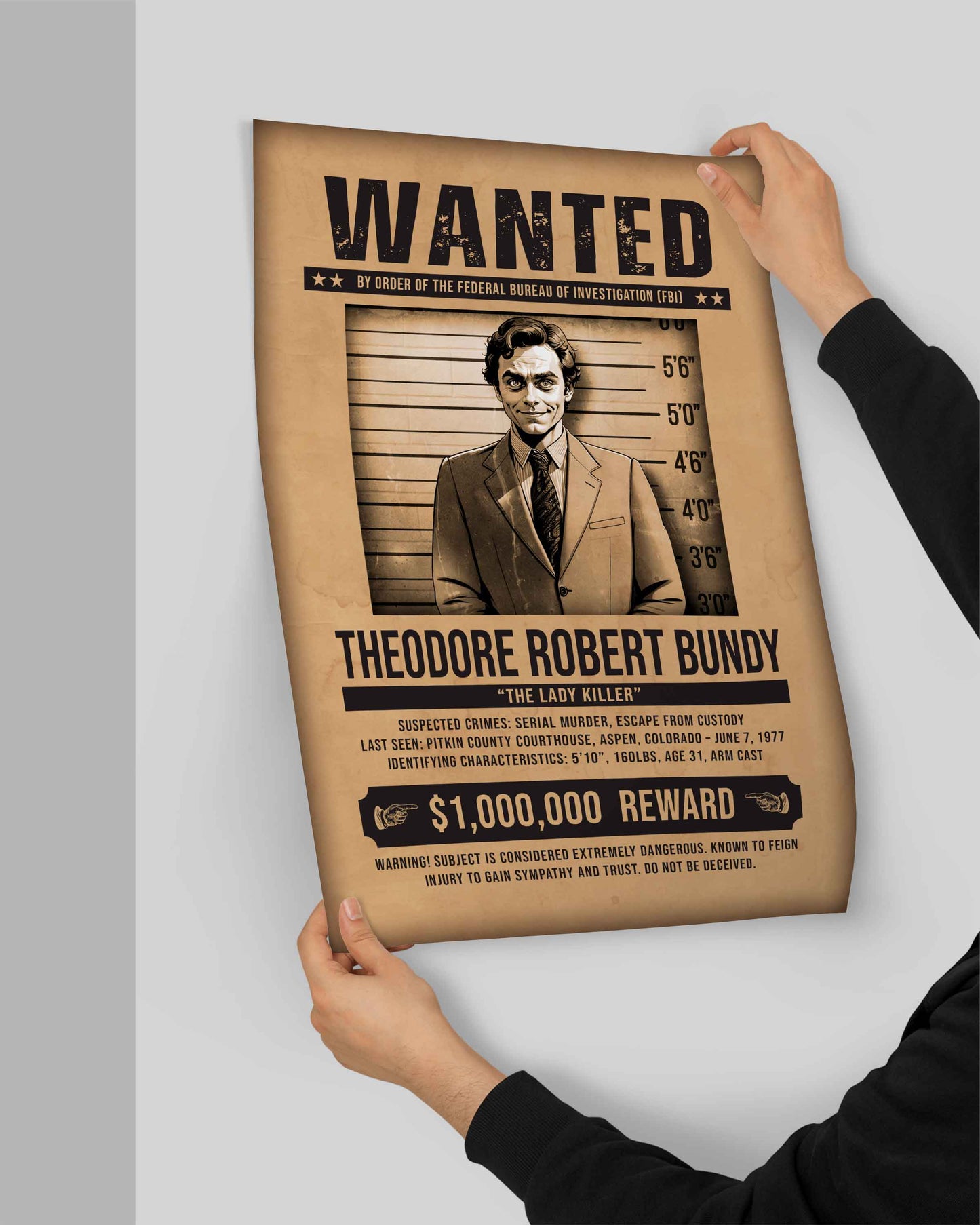 Ted Bundy Wanted Poster