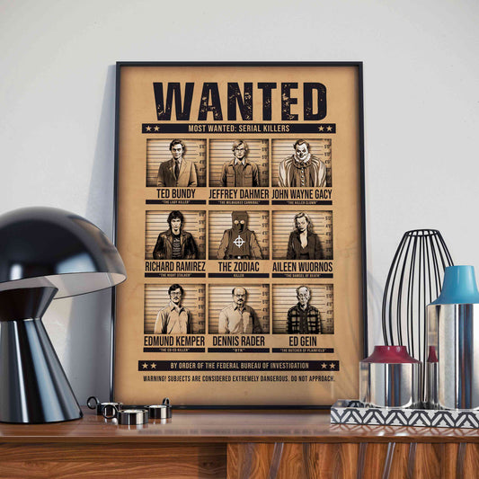 USA Serial Killers Wanted Poster