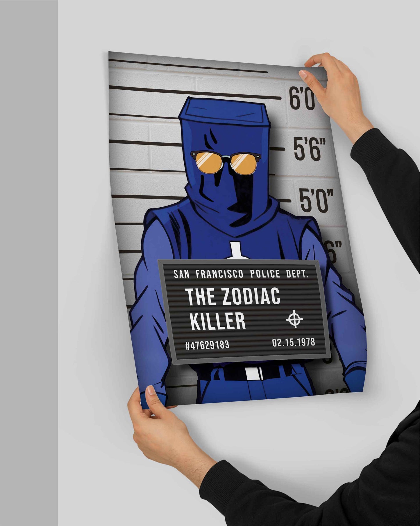 The Zodiac Killer Mugshot Poster