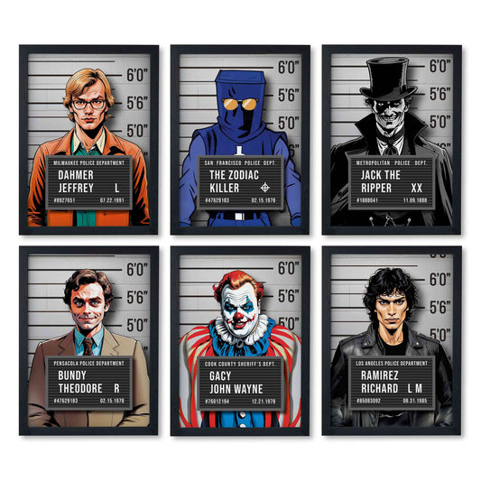 Serial Killer Mugshot Posters