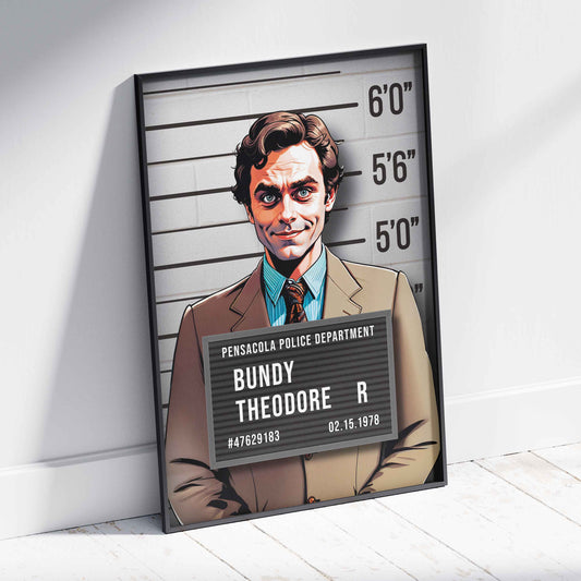 Ted Bundy Mugshot Poster