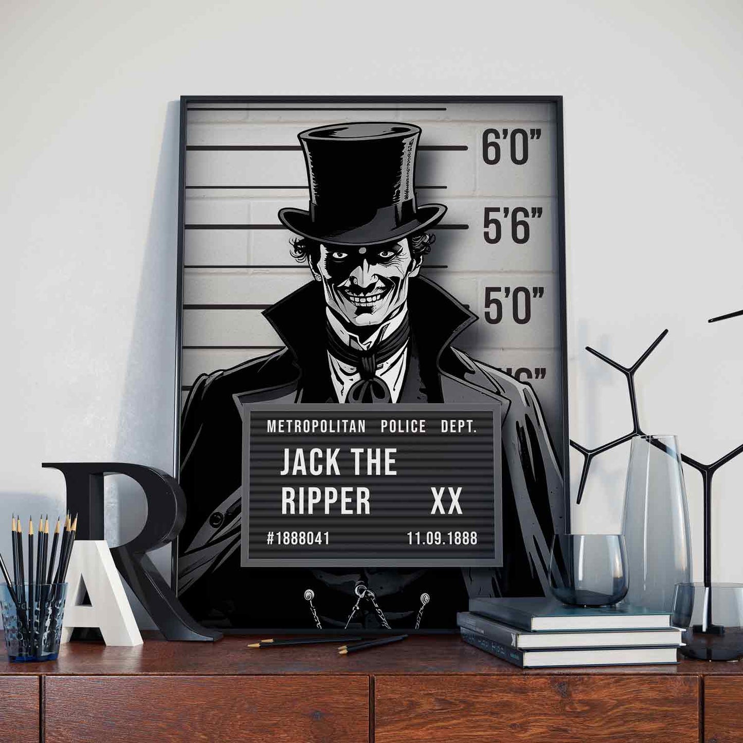 Jack The Ripper Mugshot Poster