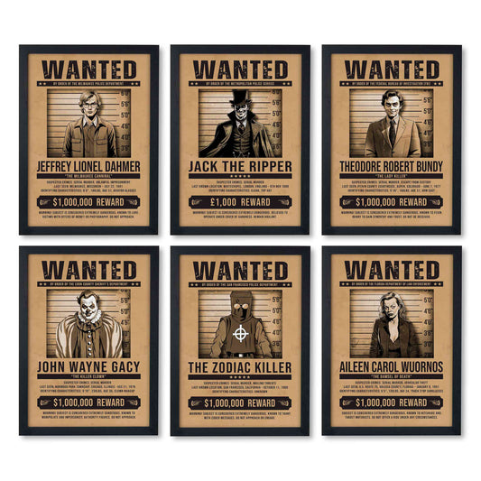 Serial Killer Wanted Posters