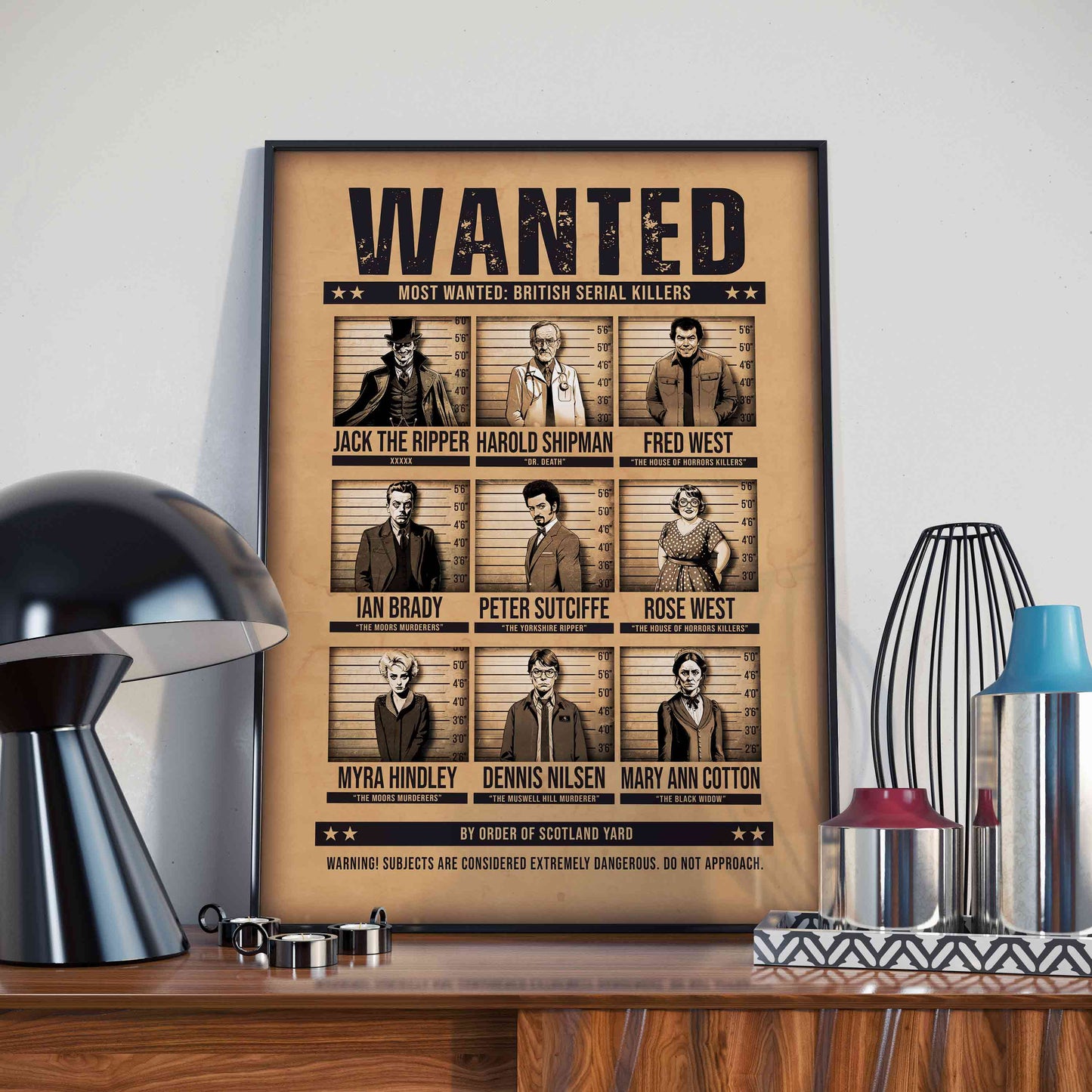 British Serial Killers Wanted Poster